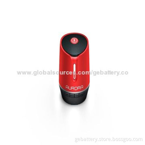 Portable Audio Speaker Box with Wireless Bluetooth and LED Lights, 3W Rated Power